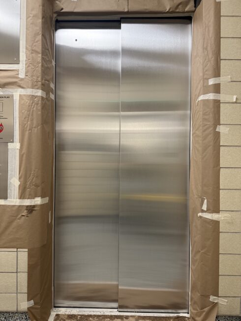 Metal Elevator Before - Virginia Metal Restoration