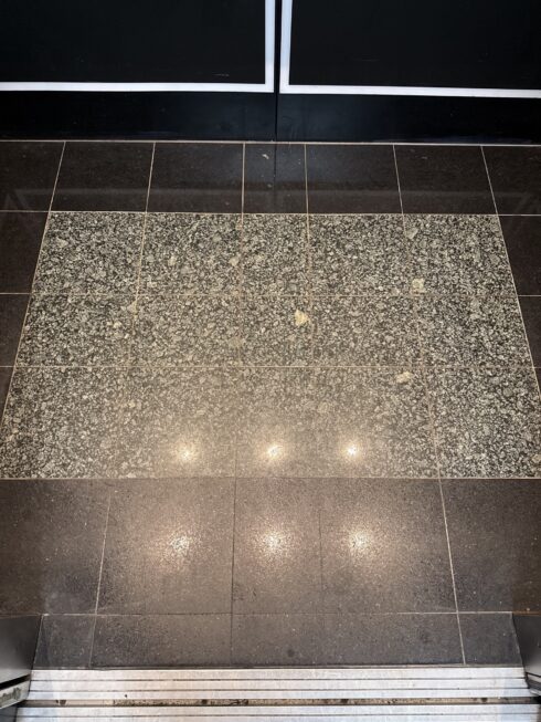 Stone Floor Before - Virginia Metal Restoration