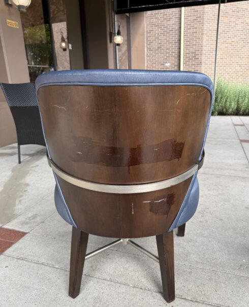 Wood Chair Before - Virginia Metal Restoration